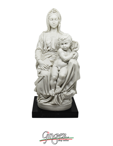 Madonna di Bruges - 38 cm - con base in marmo