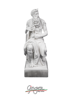 Mose' in San Pietro in Vincoli a Roma - 30 cm o 44 cm - con base in alabastro 2
