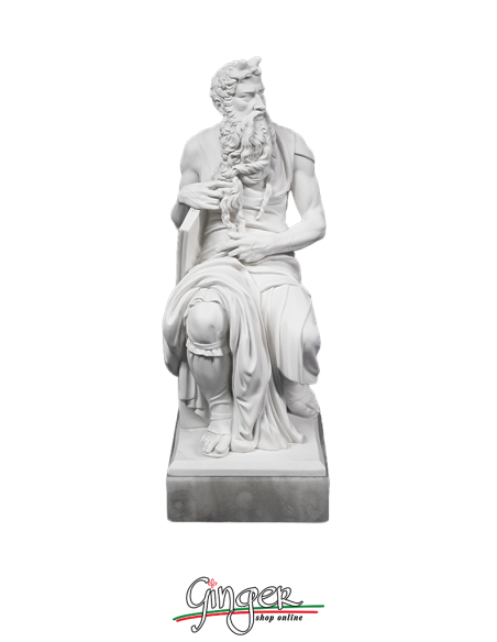 Mose' in San Pietro in Vincoli a Roma - 30 cm o 44 cm - con base in alabastro