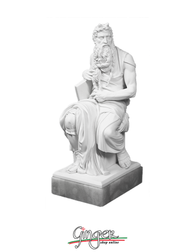 Mose' in San Pietro in Vincoli a Roma - 30 cm o 44 cm - con base in alabastro
