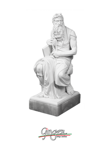 Mose' in San Pietro in Vincoli a Roma - 30 cm o 44 cm - con base in alabastro