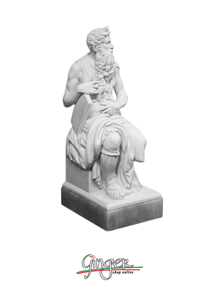 Mose' in San Pietro in Vincoli a Roma - 30 cm o 44 cm - con base in alabastro