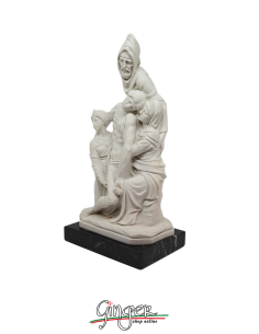 Pietà Bandini o Pietà Fiorentina - 26cm - Santini con base in marmo 2