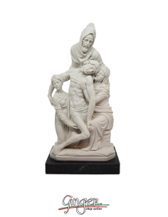 Pietà Bandini o Pietà Fiorentina - 26cm - Santini con base in marmo