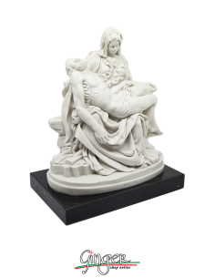Pieta' Vaticana - 21 cm - con base in marmo - Santini 2