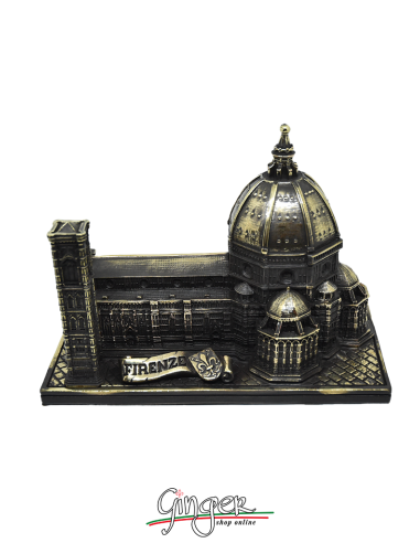 Florence Cathedral - base 5.5 in. x 9.0 in. (14 x 23 cm) - with real bronze leaf