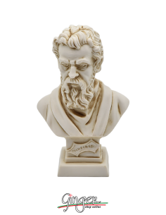 Michelangelo Buonarroti - busto patinato 10 cm