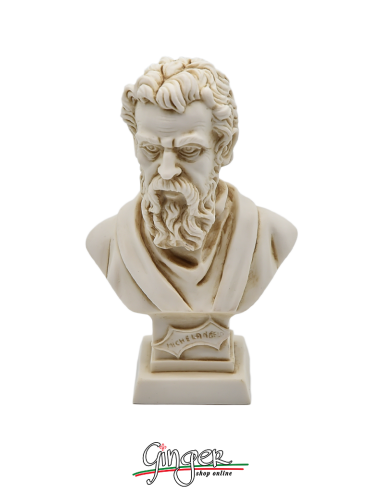 Michelangelo Buonarroti - busto patinato 11 cm