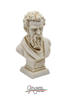Michelangelo Buonarroti - busto patinato 10 cm 2