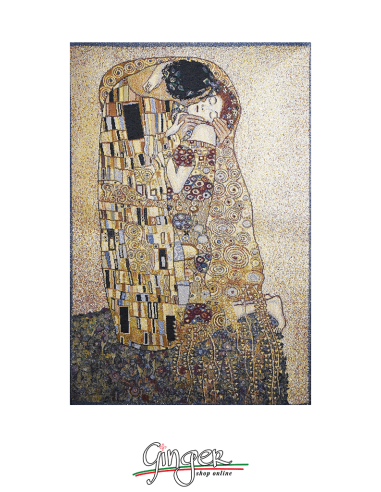 The Kiss by Klimt - Tapestry 12.9 x 20.4 in. (33x52 cm)