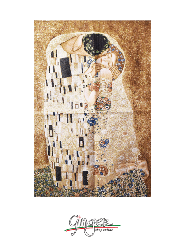 Bacio di Klimt - Arazzo 70x120 cm