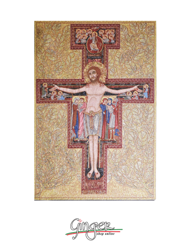 Crocifisso San Damiano - Arazzo 33x49 cm
