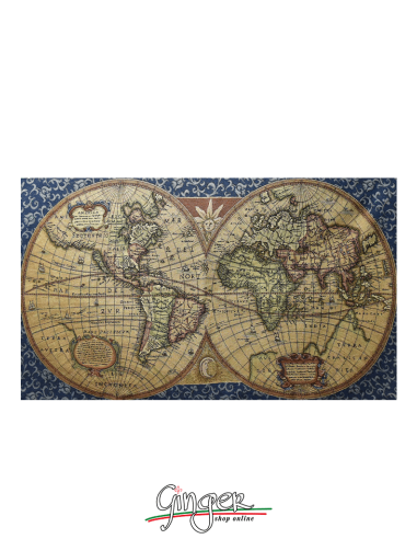 World map - Blue or Green background - Tapestry