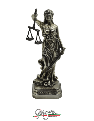 La Giustizia - 20 cm - versione color Titanio lux