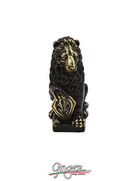 Leone Marzocco di Donatello 11 cm con foglia di bronzo
