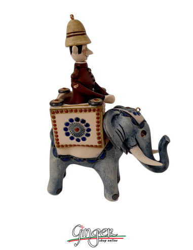 Elephant in Porcelain Stoneware -...