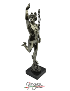 Mercurio Hermes - 34 cm - lux con base in marmo 2