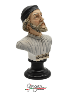 Donatello - busto 15 cm dipinto a mano 2