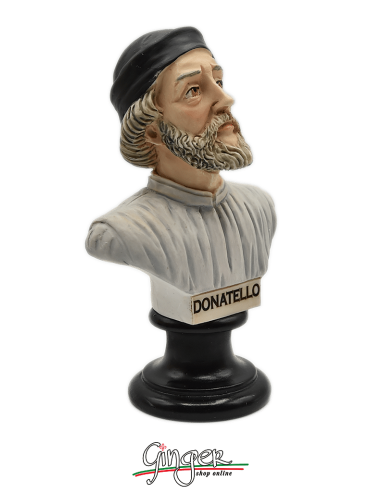 Donatello - busto 15 cm dipinto a mano