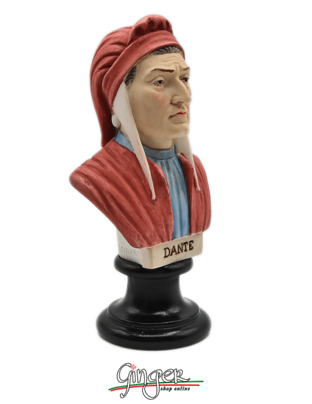 Dante Alighieri - busto 15 cm dipinto a mano