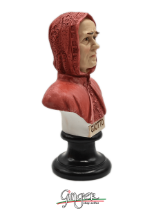 Giotto - busto 15 cm dipinto a mano 2