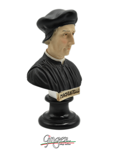 Niccolò Machiavelli - bust 5.9 in. (15 cm) hand painted