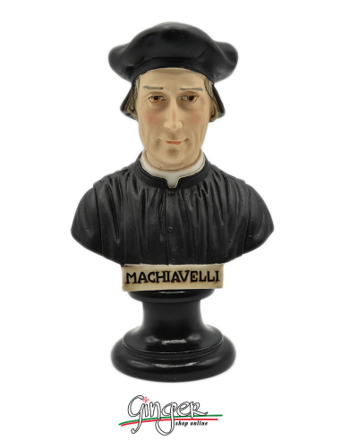 Machiavelli - busto 15 cm dipinto a mano