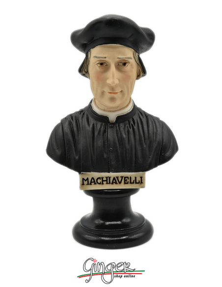 Machiavelli - busto 15 cm dipinto a mano