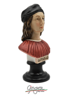 Raffaello Sanzio - bust 5.9 in. (15 cm) hand painted 2