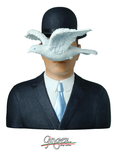 René Magritte: Man in a Bowler Hat - 16 cm (6,30")