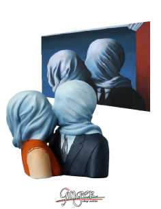 René Magritte: gli Amanti - 13 cm 2