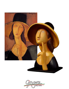 Modigliani: Jeanne Hébuterne with hat - 11 cm 2