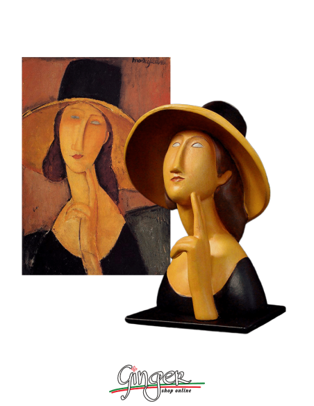 Modigliani: Jeanne Hébuterne con cappello - 11 cm