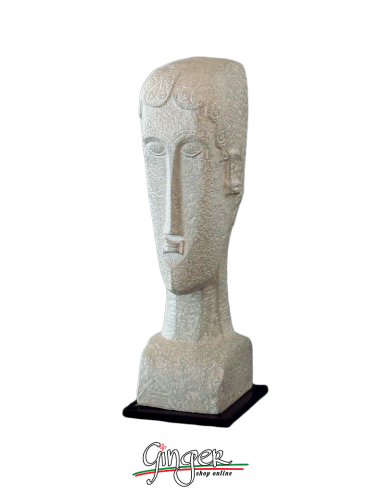 Sculptures by Modigliani: Head - 13,5 cm (5,31")