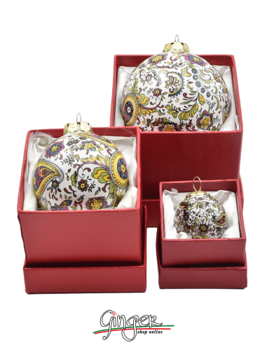 "New" Christmas Ornaments: Cachemire 1.35" - 2.36" - 3.14"