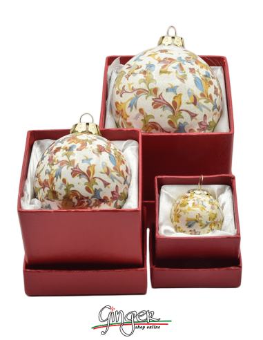 "New" Christmas Ornaments: Florentine Paper 1.35" - 2.36" - 3.14"