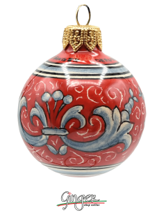 Palla di Natale in ceramica Terra d'Italia - 80 mm BL 2