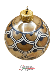 Palla di Natale in ceramica Terra d'Italia - 80 mm BL 2