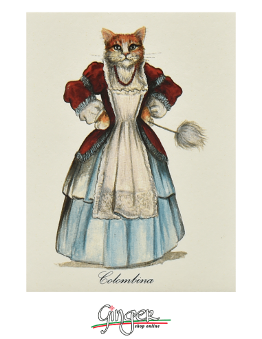 The Famous ... cats - magnet with drawings of cats: Colombina