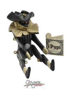 "i Pupi" Unique and collectible pieces: Italian Masks - height 13 cm (5.12") - Balanzone 2