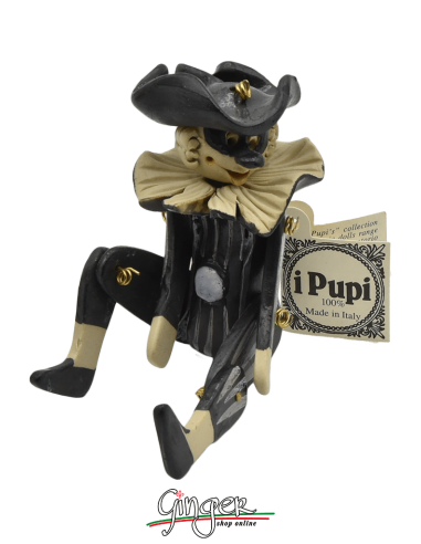 "i Pupi" Unique and collectible pieces: Italian Masks - height 13 cm (5.12") - Balanzone