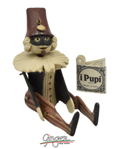 "i Pupi" Unique and collectible pieces: Italian Masks - height 13 cm (5.12") - Pantalone