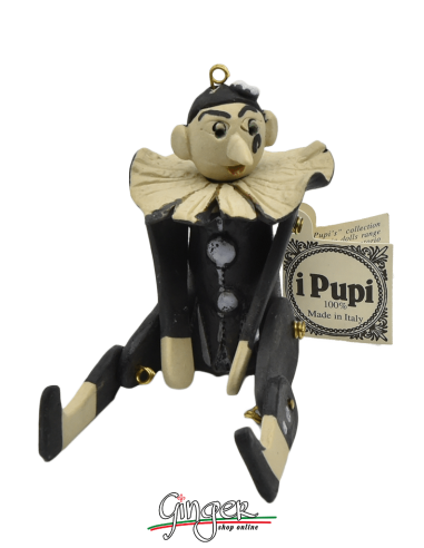 "I Pupi" Italian Masks - height 13 cm (5.12") - Pierrot