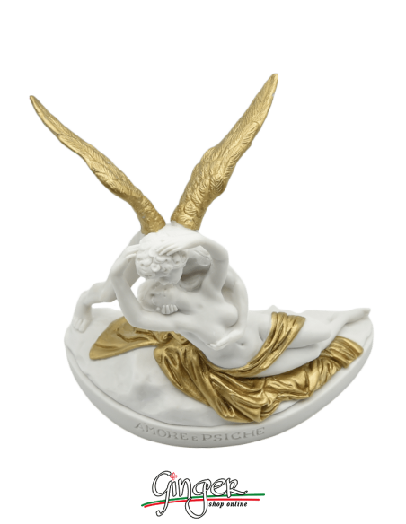 A. Canova - Cupid and Psyche 13 cm - (with the golden cloth)