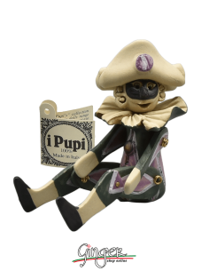 "I Pupi" - height 13 cm (5.12") - Arlecchino 2