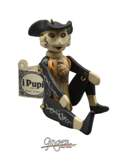 "i Pupi" Unique and collectible pieces: Italian Masks - height 13 cm (5.12") - Bauta