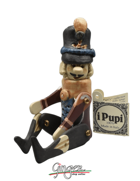 "i Pupi" Unique and collectible pieces: Italian Masks - height 13 cm (5.12") - Ussaro
