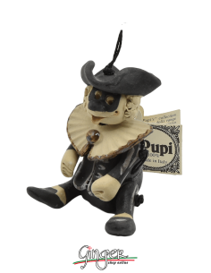 "i Pupi" Unique and collectible pieces: Italian Masks - 7 cm (2.76") - Balanzone 2