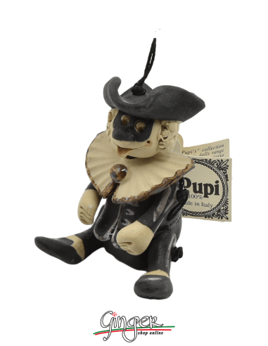 "i Pupi" Unique and collectible pieces: Italian Masks - 7 cm (2.76") - Balanzone
