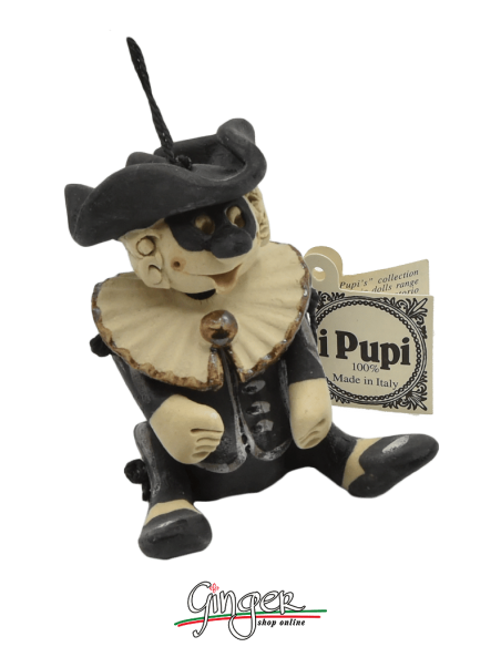 "i Pupi" Unique and collectible pieces: Italian Masks - 7 cm (2.76") - Balanzone